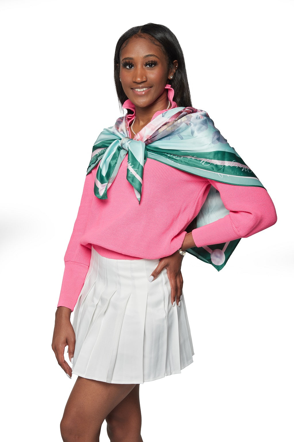FOUNDERS SCARF (GREEN/THE TOWER)