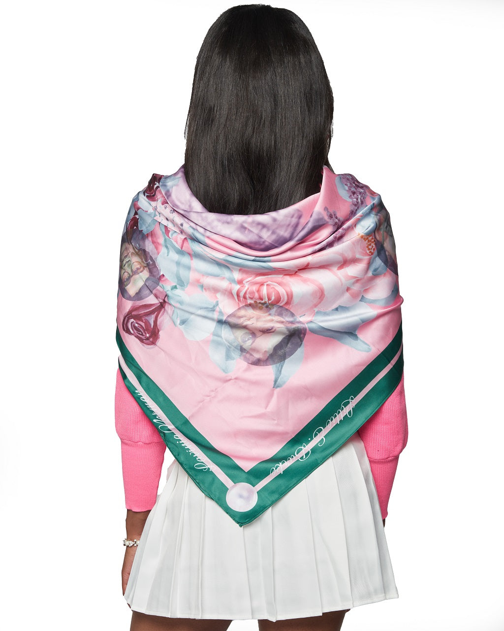 FOUNDERS SCARF (PINK/THE TOWER)