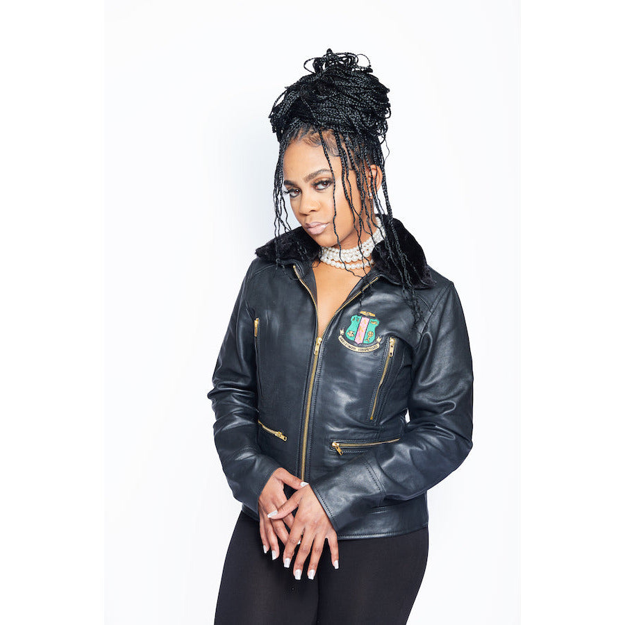 Leather AKA® Jacket (w' Fur)