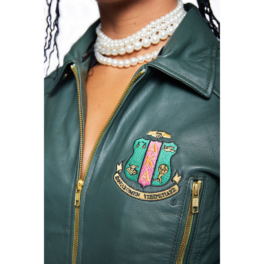 Leather AKA® Jacket (w' Fur)