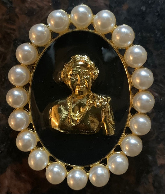 “Ethel Mother of Pearl in Black”