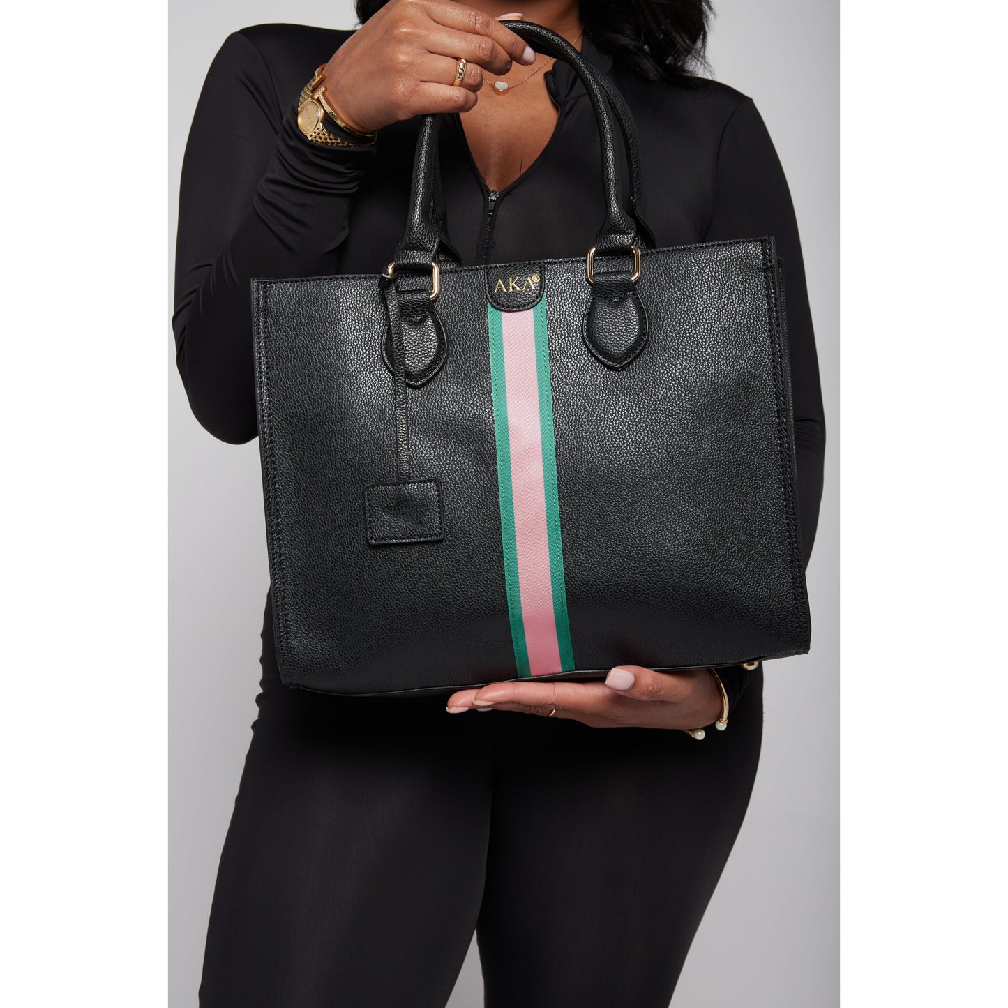 AKA® Stripe Shoulder bag