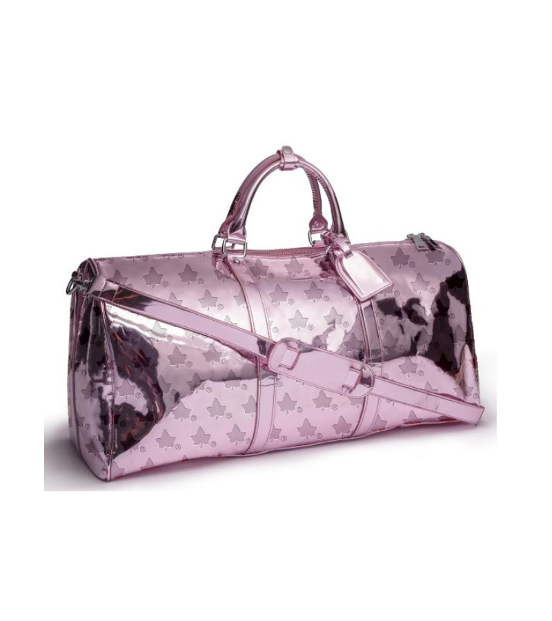Pink lv duffle bag hotsell