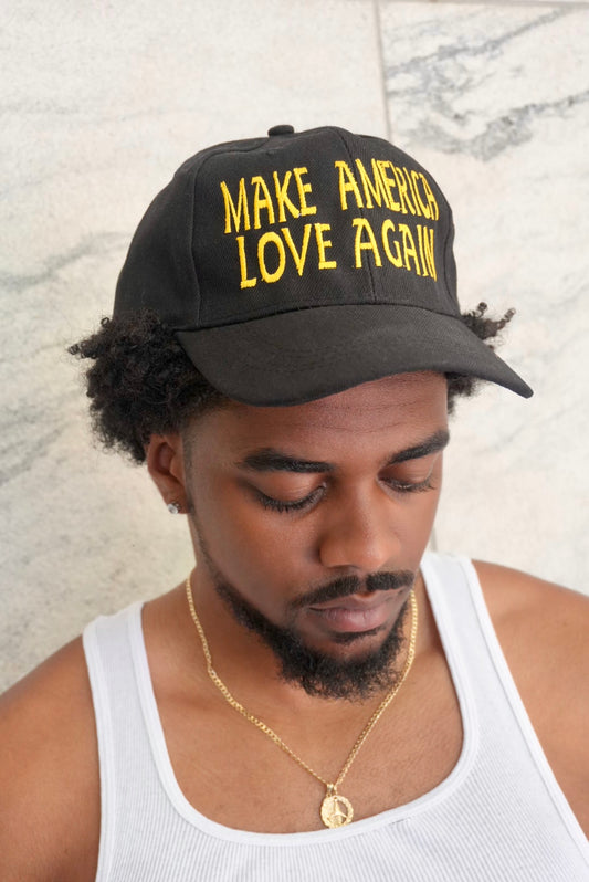 "Make America Love Again" Hat (Black & Gold)