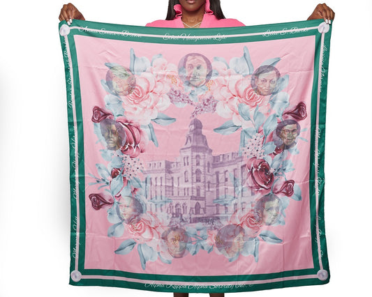 FOUNDERS SCARF (PINK/THE TOWER)