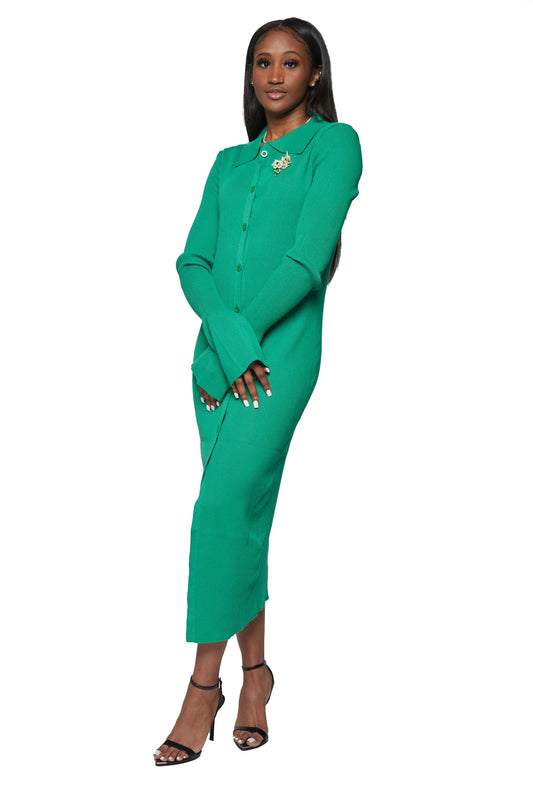 Green Sweater Dress