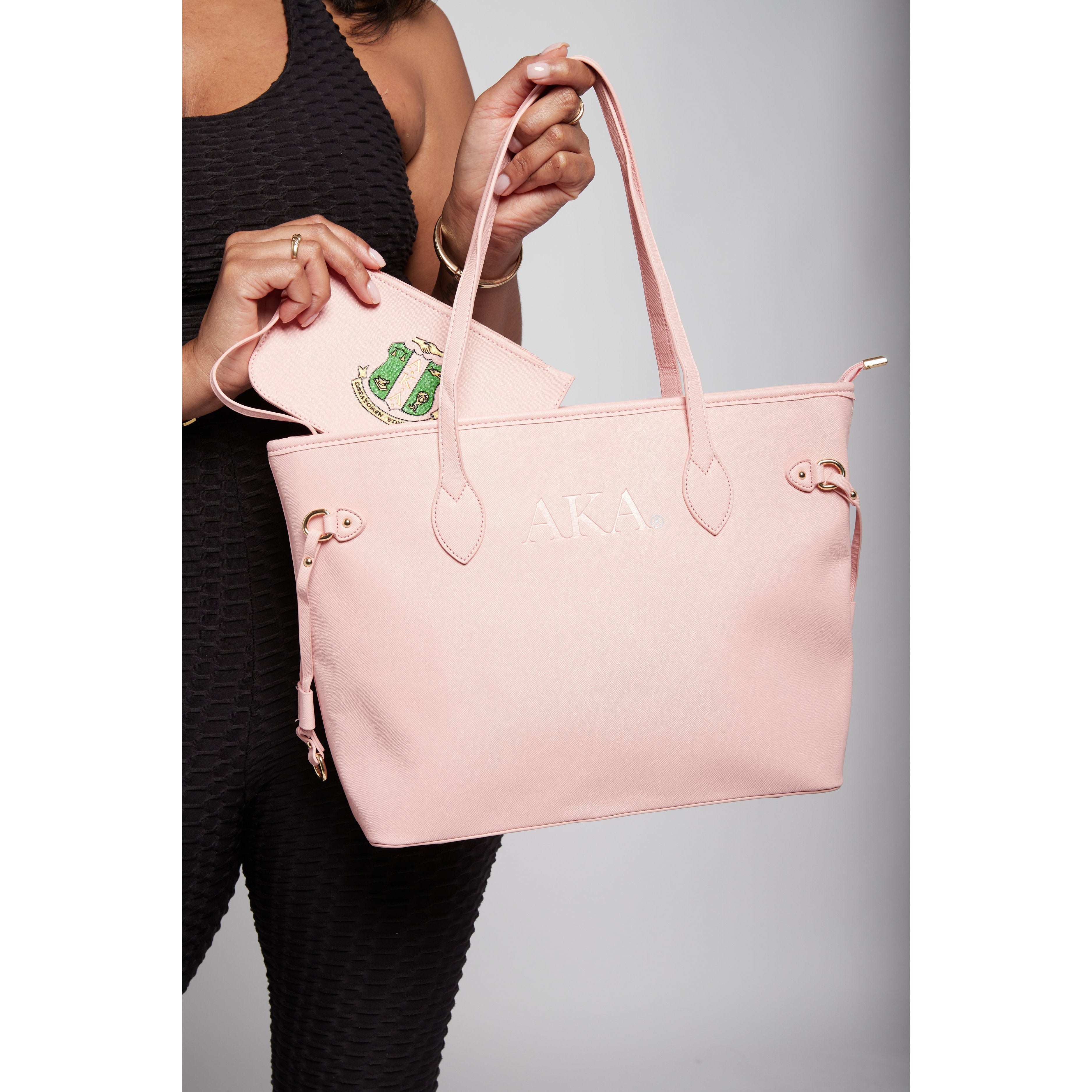 AKA® Stripe Shoulder bag – CAUSE For Elegance